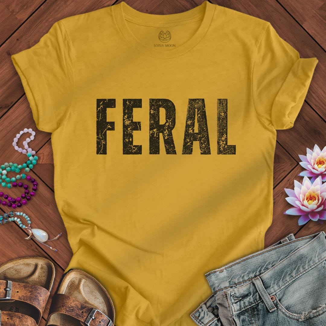 Feral Tee Heather Mustard