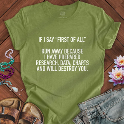 First of All Tee Heather Green