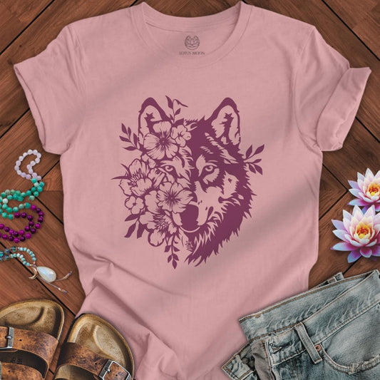 Floral Wolf Tee Orchid