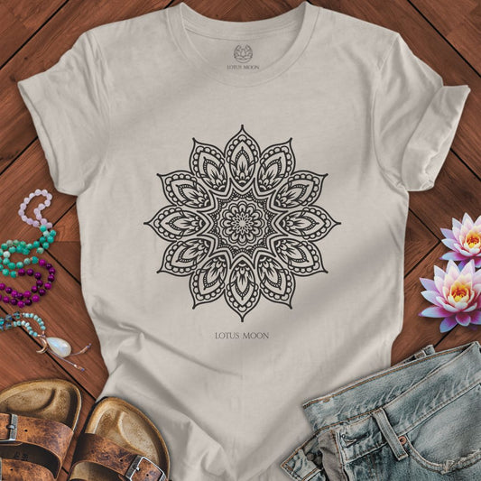 Flower Mandala Tee Heather Dust