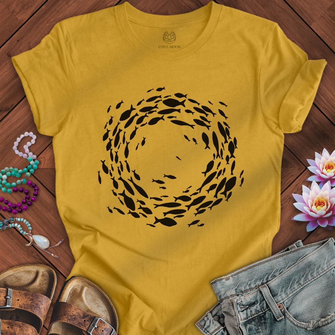 Printify T-Shirt Follow The Leader Tee Heather Mustard / S
