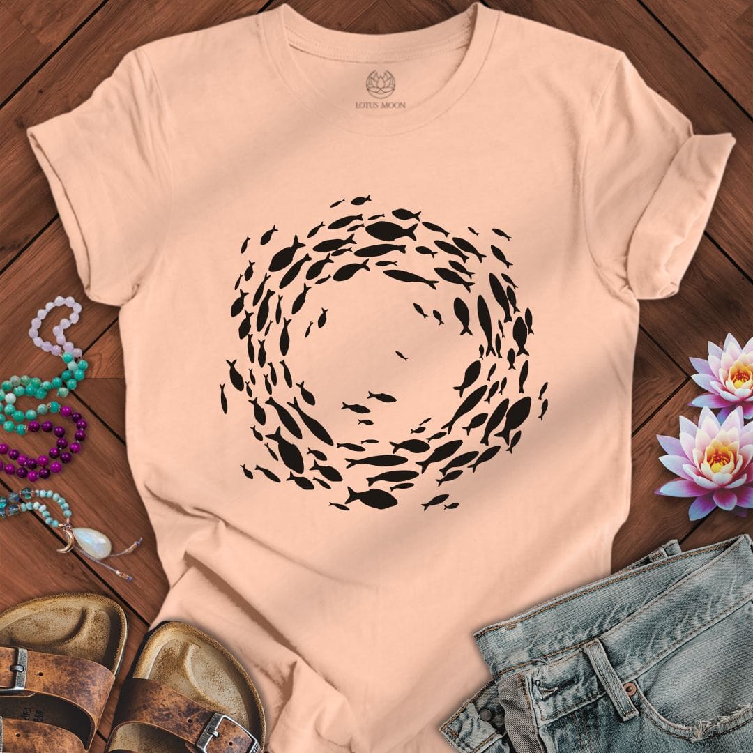 Printify T-Shirt Follow The Leader Tee Peach / S