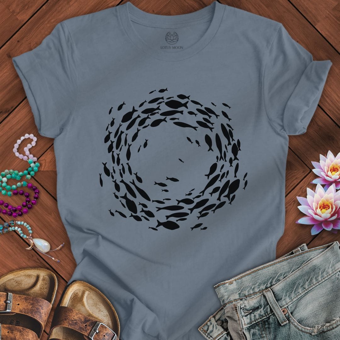 Printify T-Shirt Follow The Leader Tee Steel Blue / S
