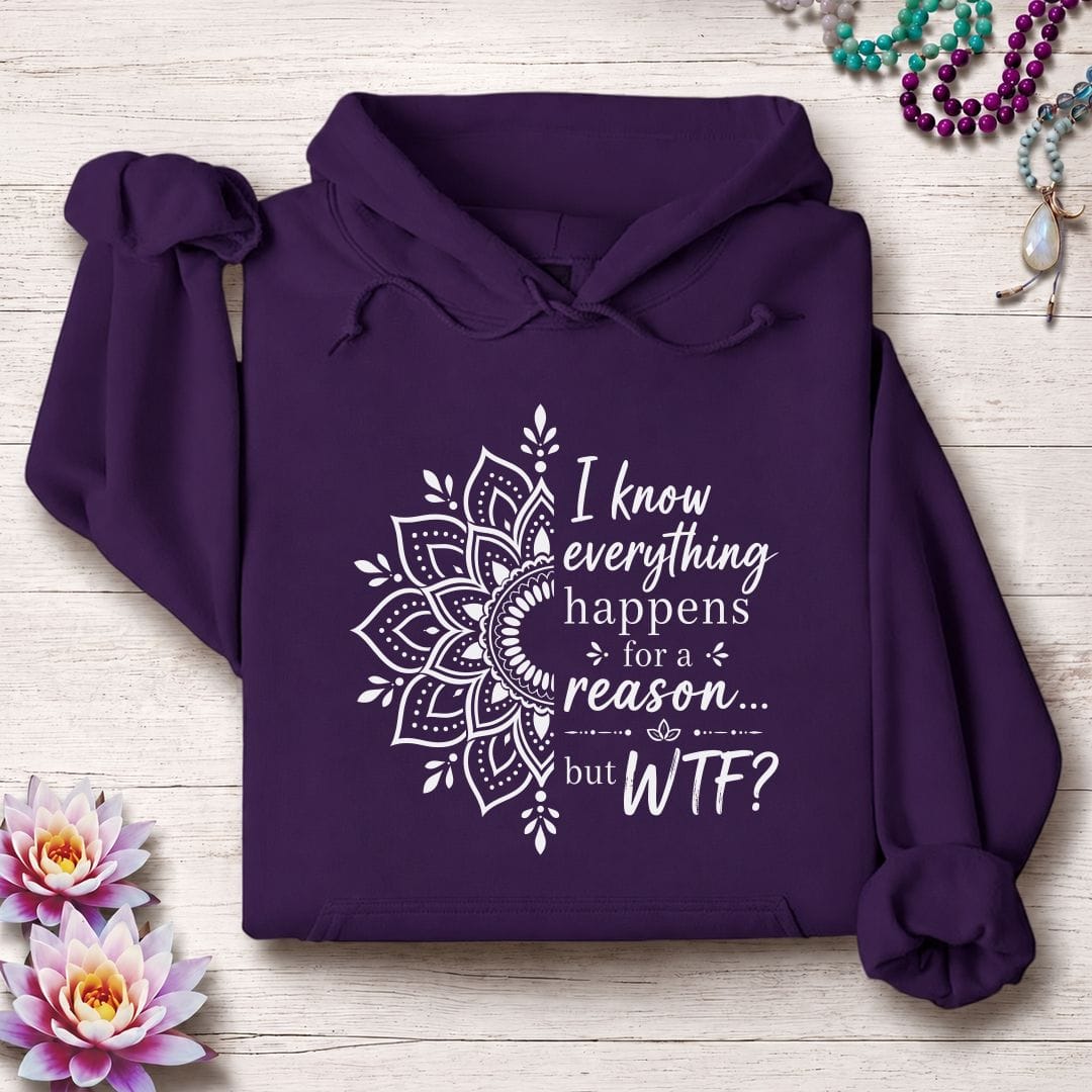 Printify Hoodie For A Reason Hoodie Purple / S