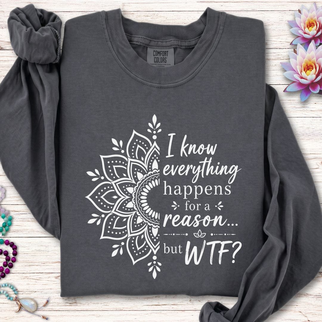 Printify Long-sleeve For A Reason Long Sleeve Tee Pepper / S