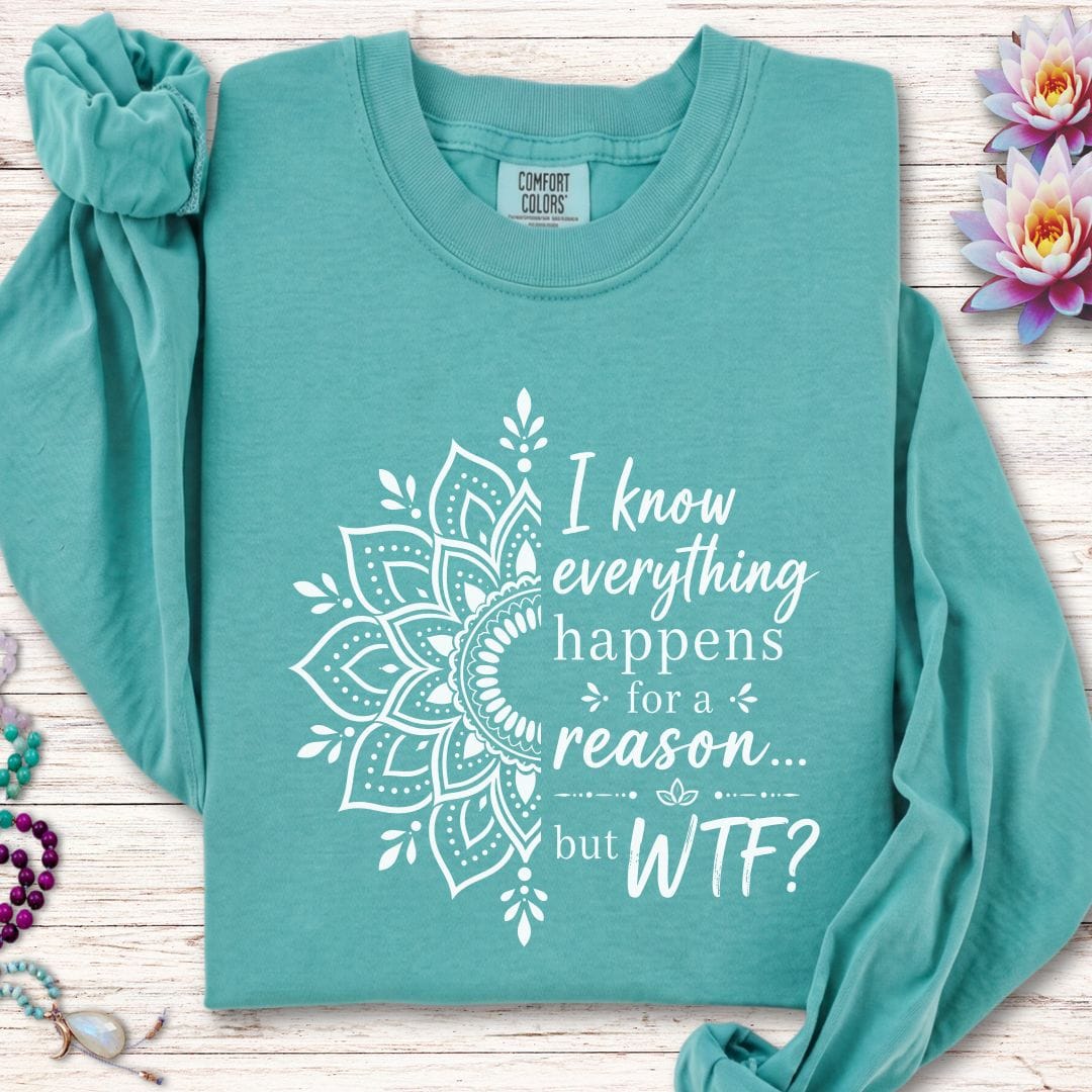 Printify Long-sleeve For A Reason Long Sleeve Tee Seafoam / S