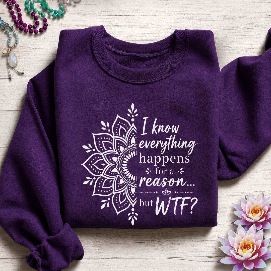 For a Reason Sweatshirt Purple