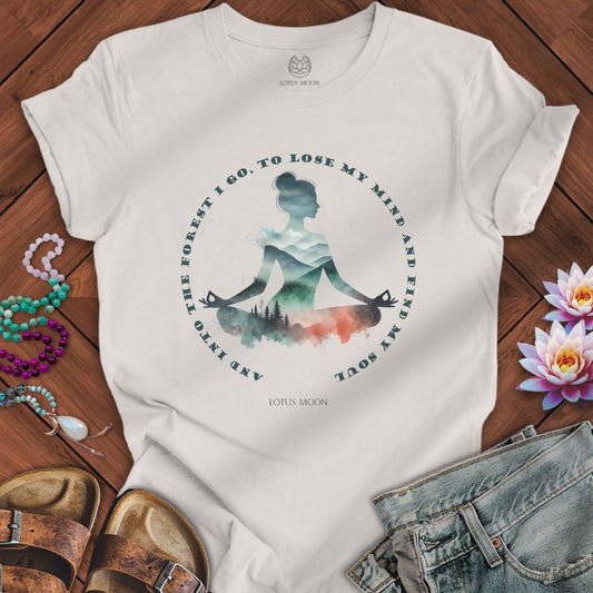 Forest Meditation Tee Vintage White