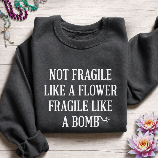 Fragile Sweatshirt Dark Heather