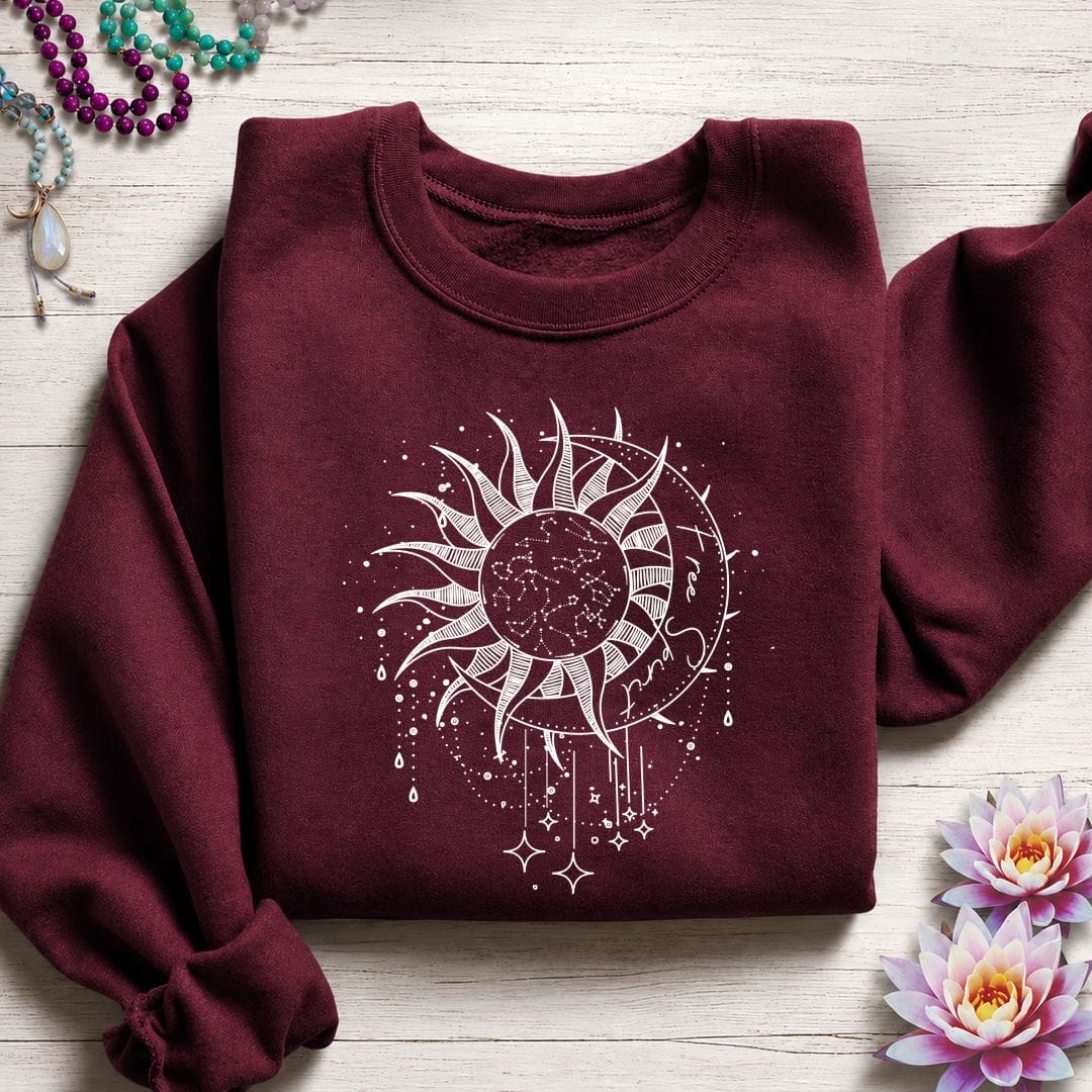 Free Spirit Sweatshirt Maroon