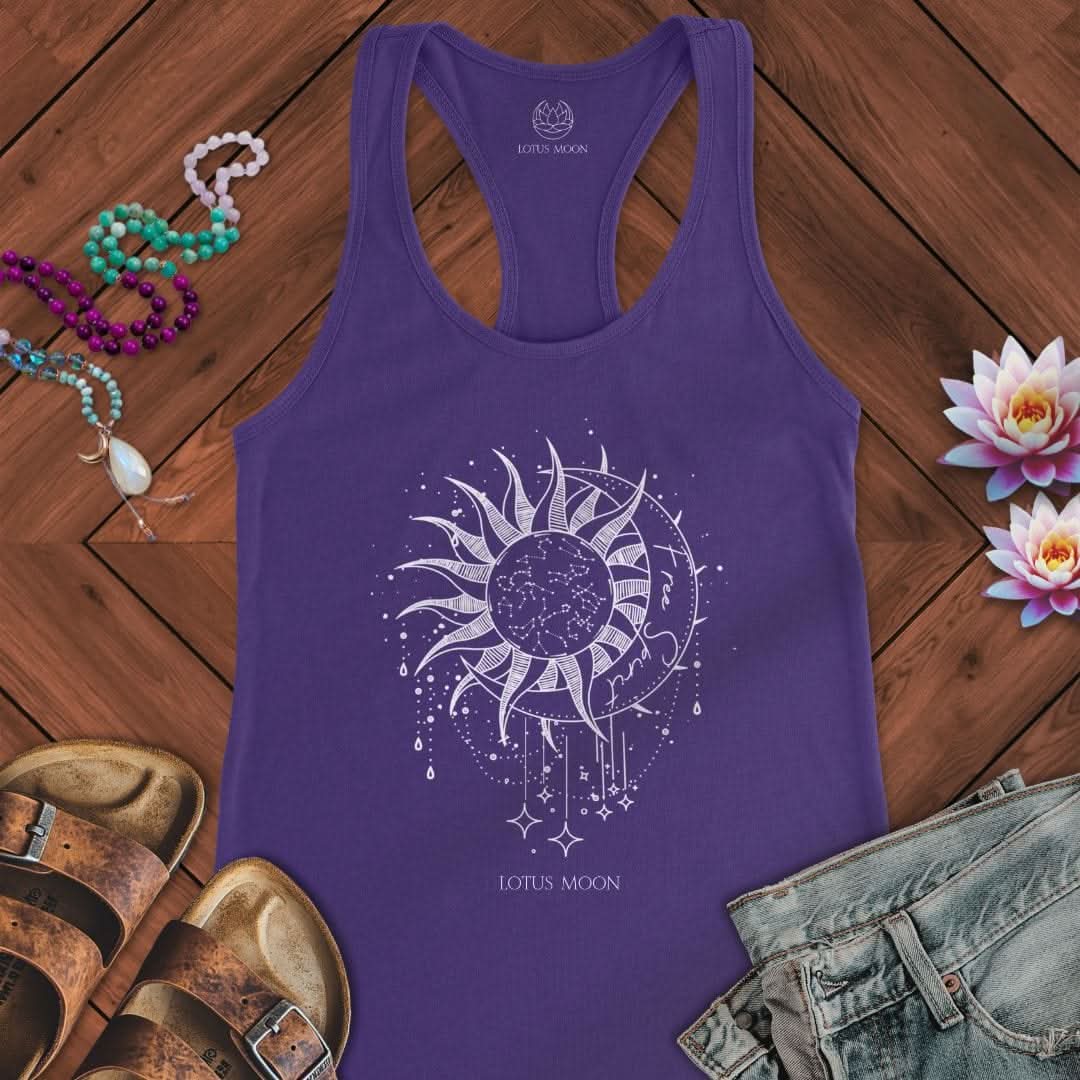 Free Spirit Tank Solid Purple Rush