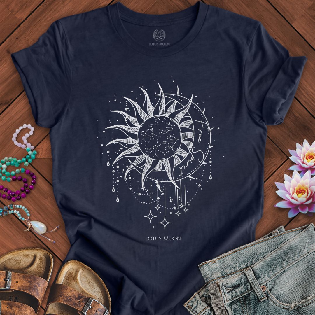 Free Spirit Tee Heather Midnight Navy