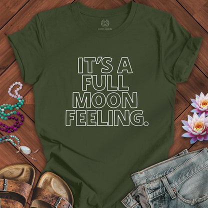 Full Moon Feeling Tee Military Green