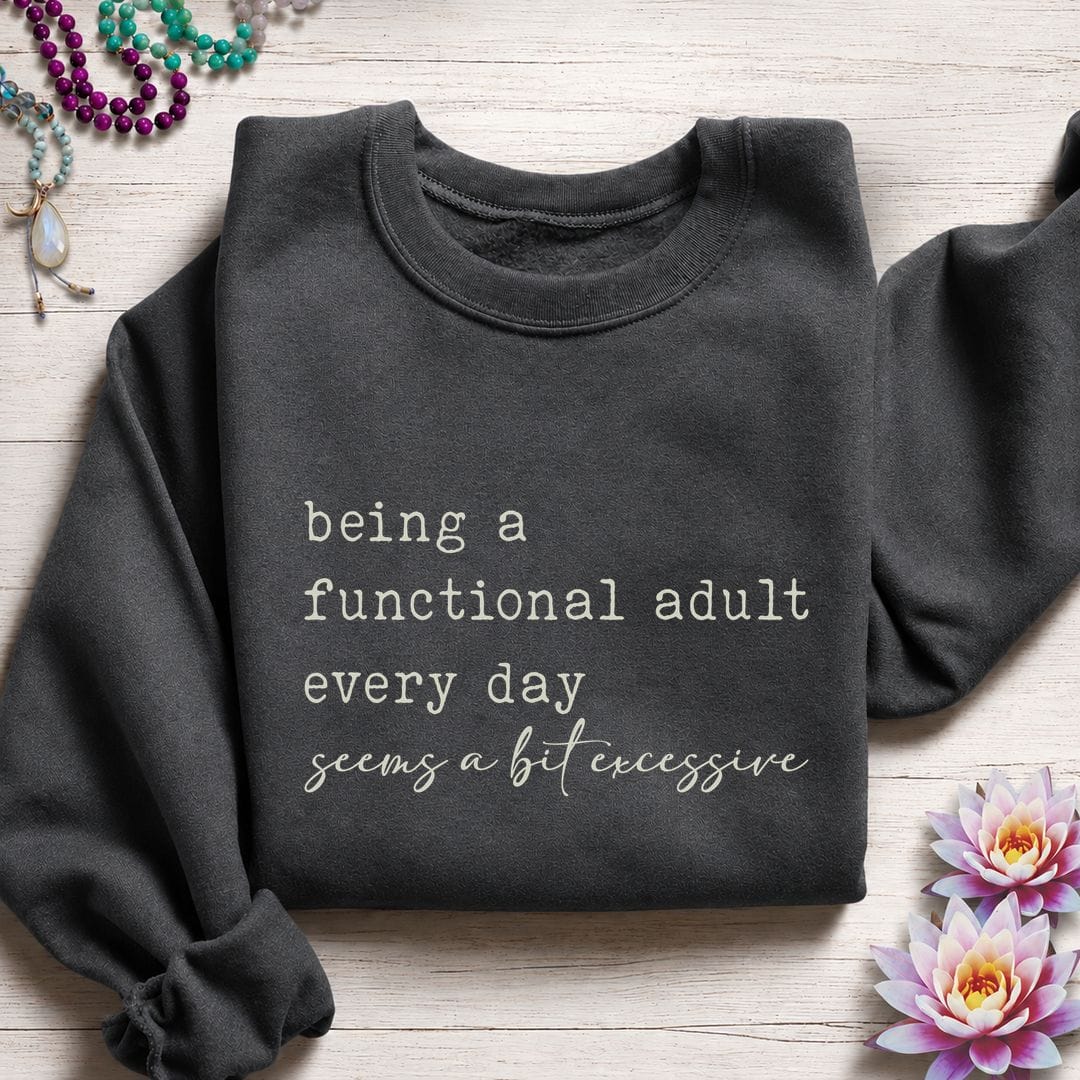 Functional Adult Sweatshirt Dark Heather
