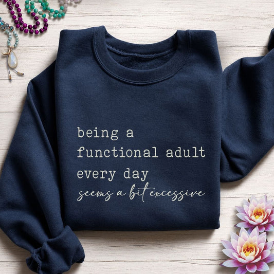 Functional Adult Sweatshirt Navy