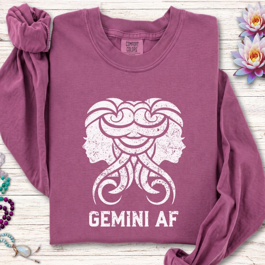 Gemini AF Long Sleeve Tee Berry