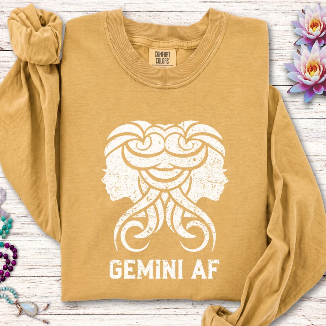 Gemini AF Long Sleeve Tee Mustard