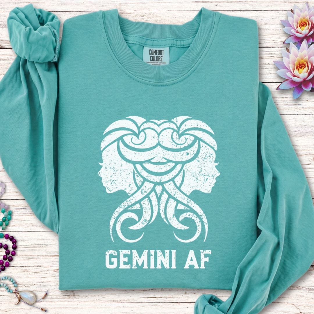 Gemini AF Long Sleeve Tee Seafoam