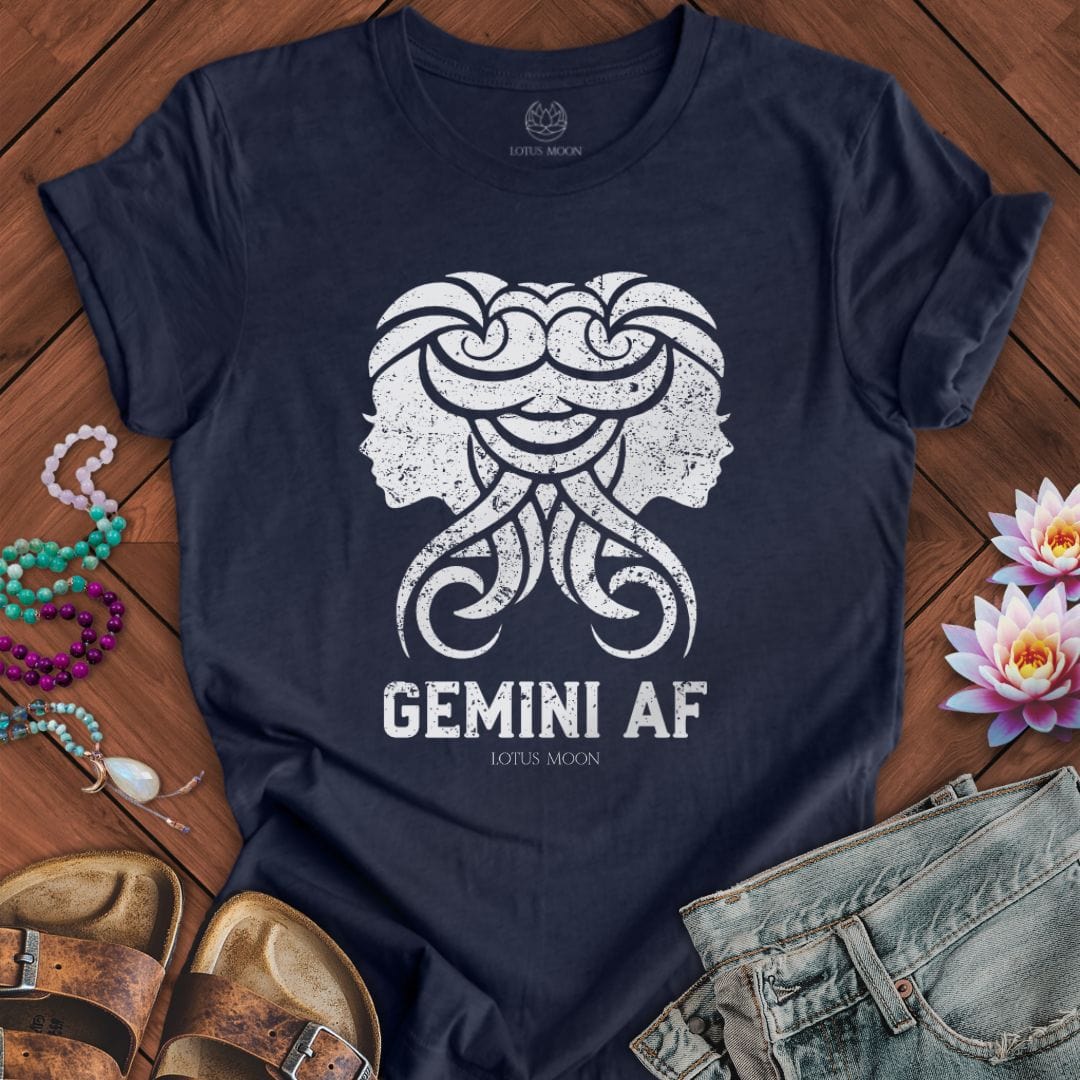 Lotus Moon Co. T-Shirt Gemini AF Tee Heather Midnight Navy / S
