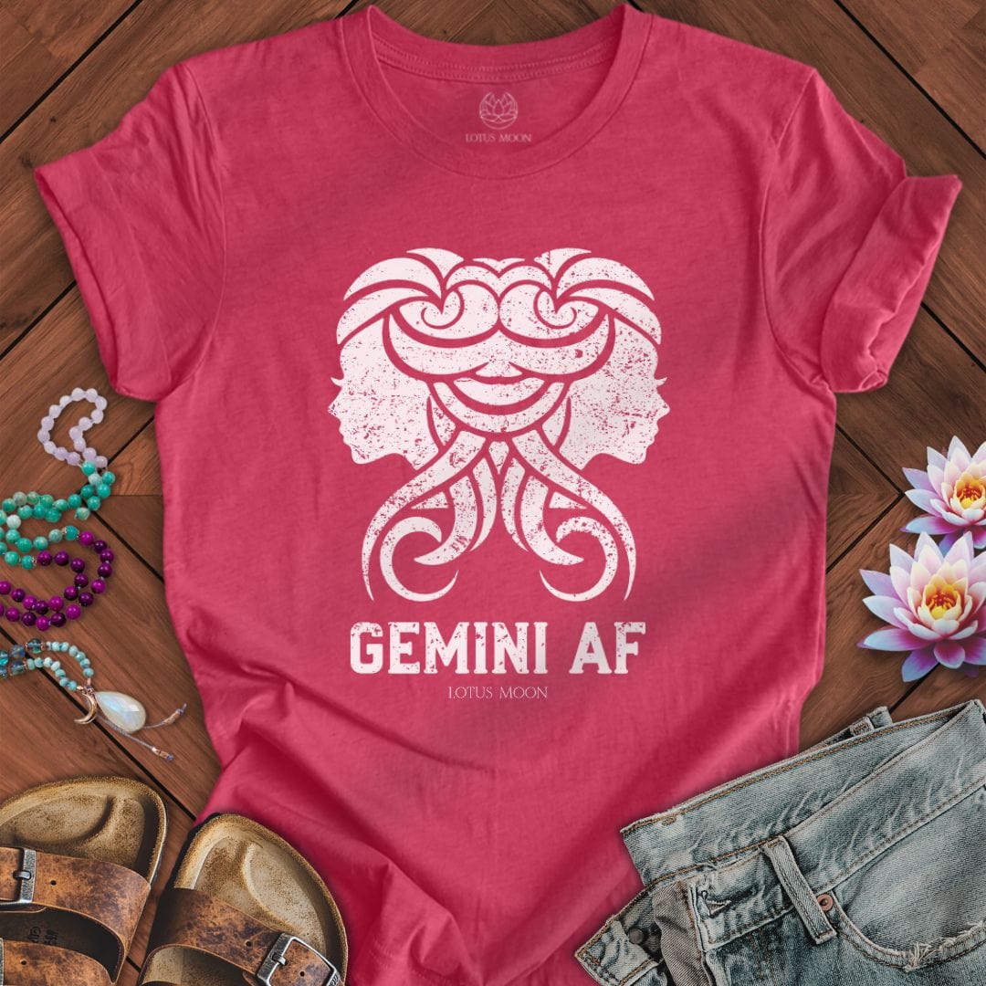 Lotus Moon Co. T-Shirt Gemini AF Tee Heather Raspberry / S