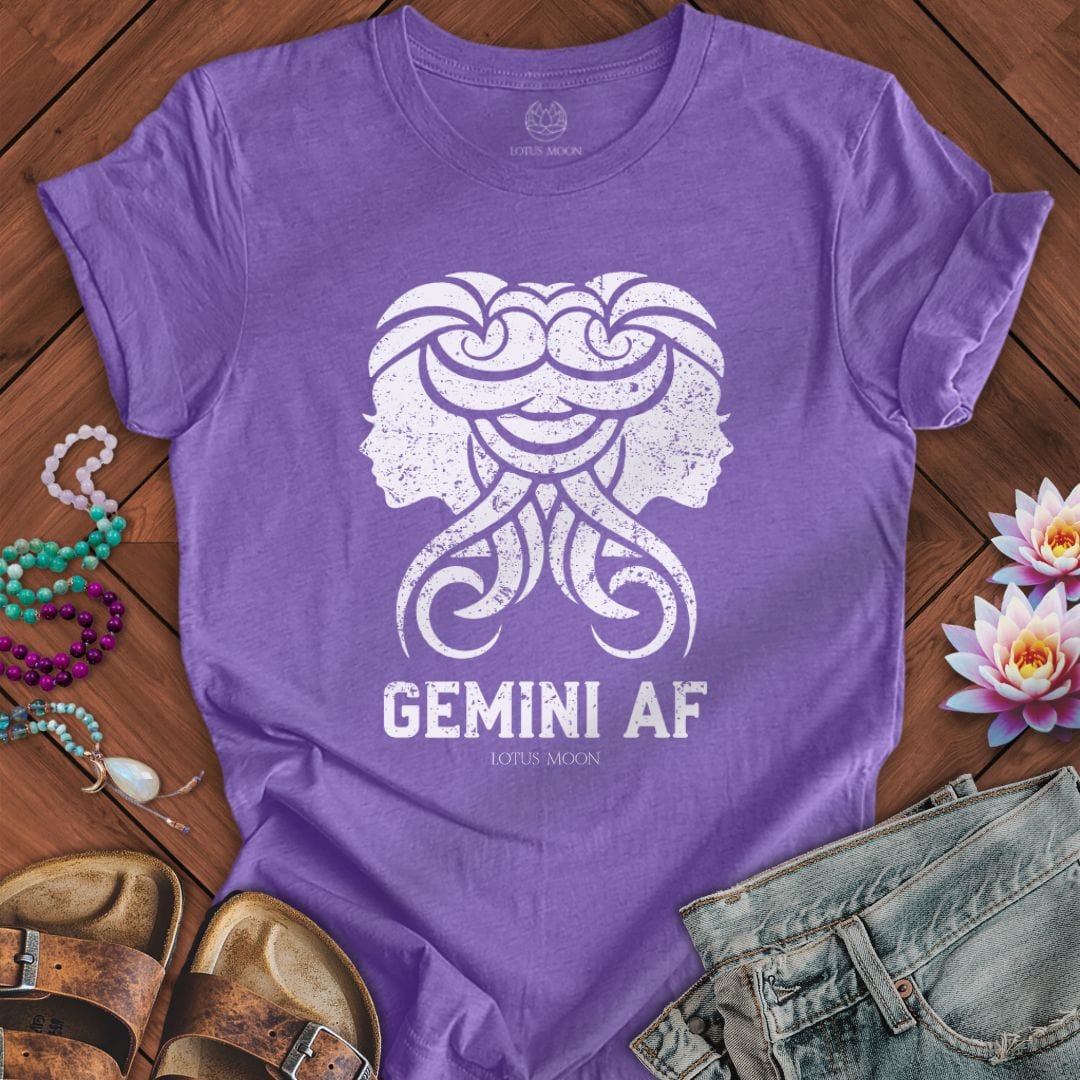 Lotus Moon Co. T-Shirt Gemini AF Tee Heather Team Purple / S