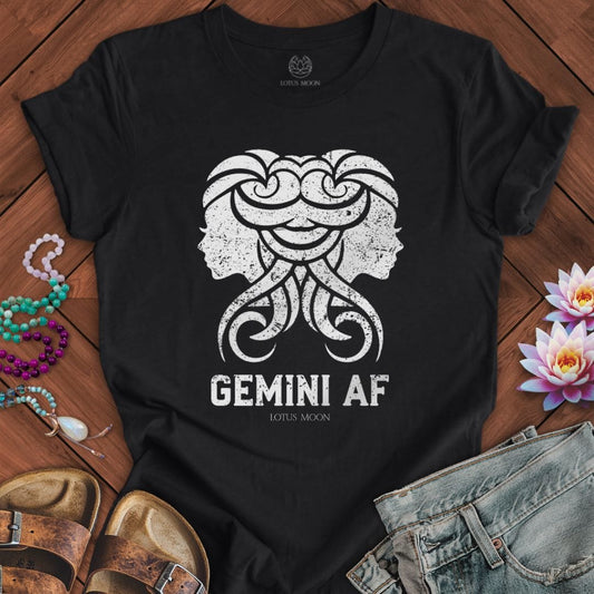 Lotus Moon Co. T-Shirt Gemini AF Tee Solid Black Blend / S