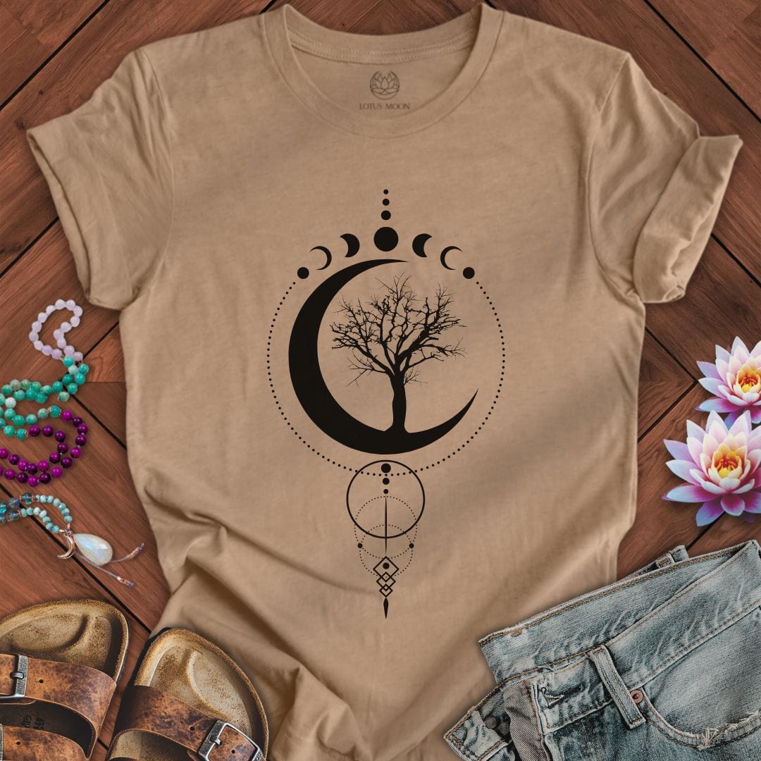Geometric Sacred Tree of Life Tee Heather Tan