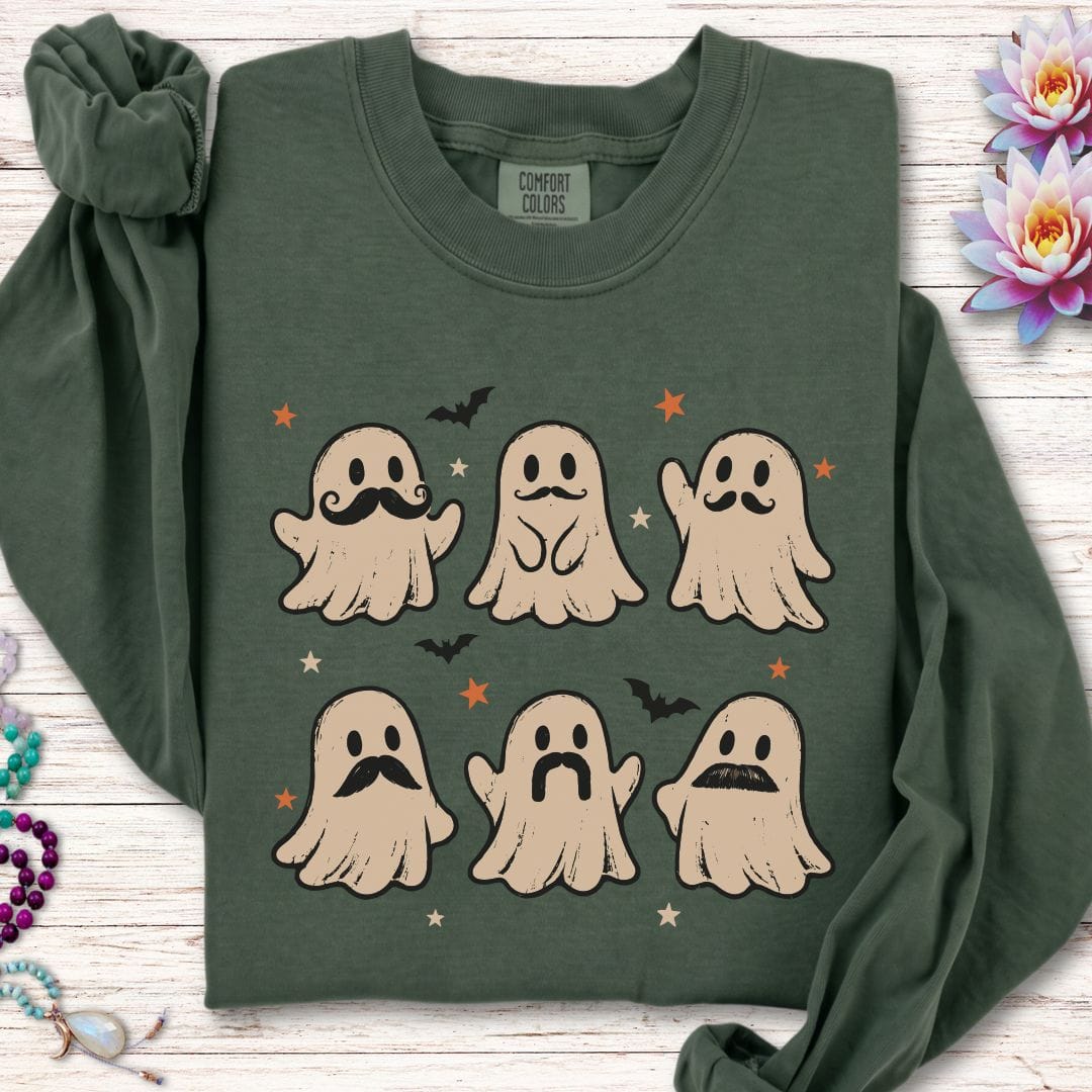 Ghost Mustache Club Long Sleeve Tee Hemp