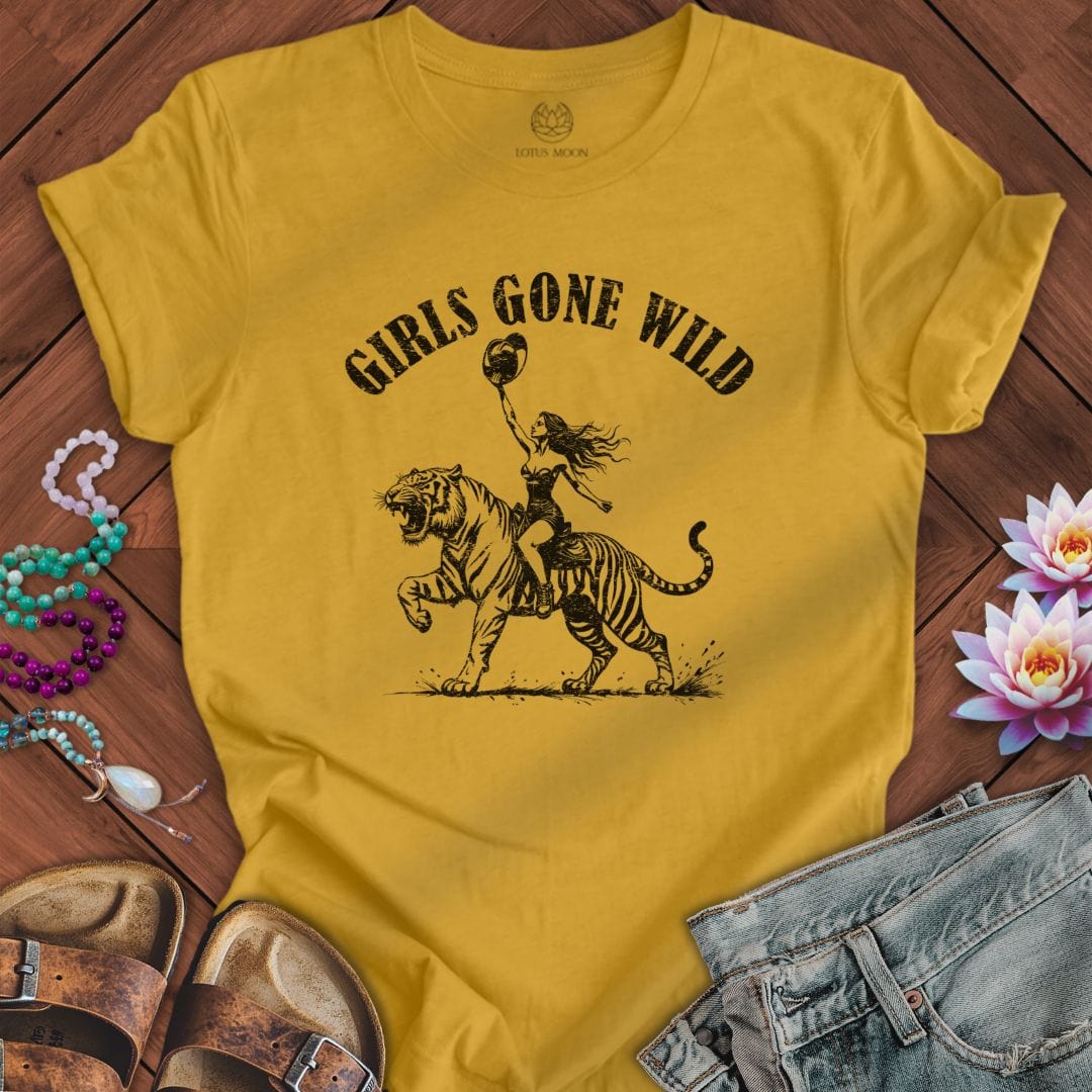 Girls Gone Wild Tee Heather Mustard
