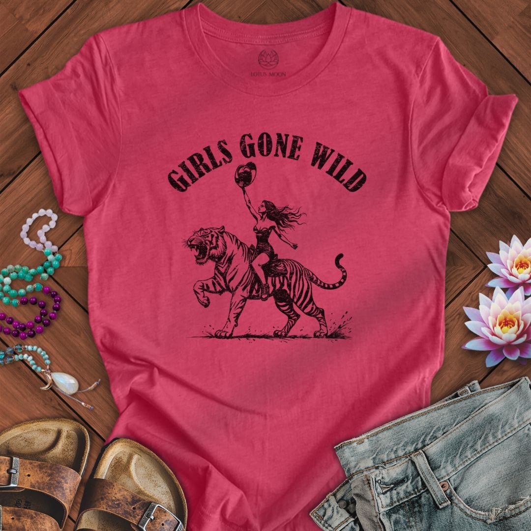 Girls Gone Wild Tee Heather Raspberry