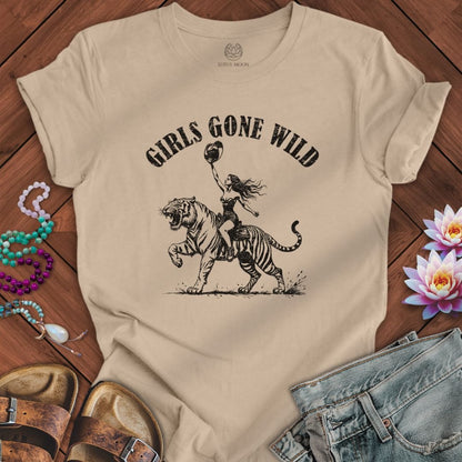 Girls Gone Wild Tee Tan