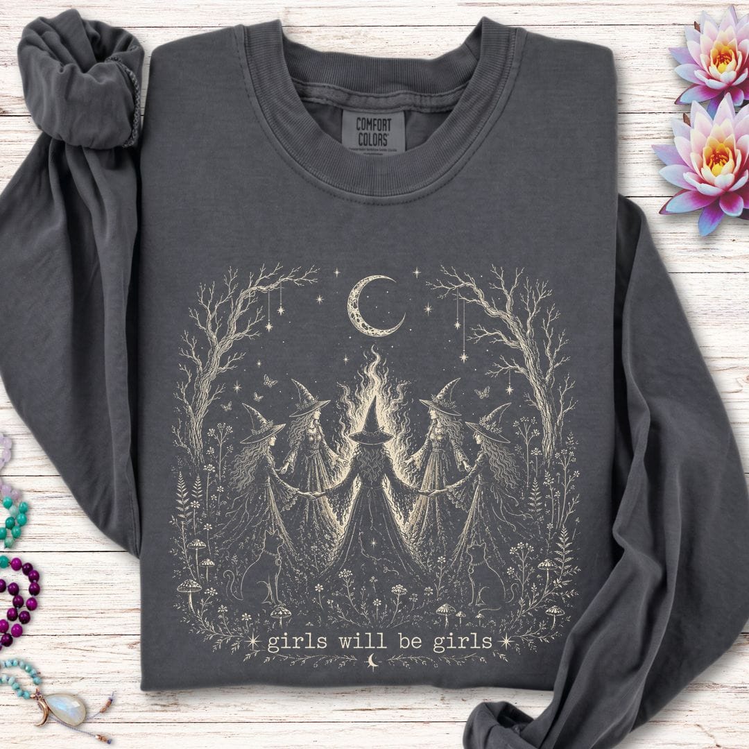 Girls Will Be Girls Long Sleeve Tee Pepper