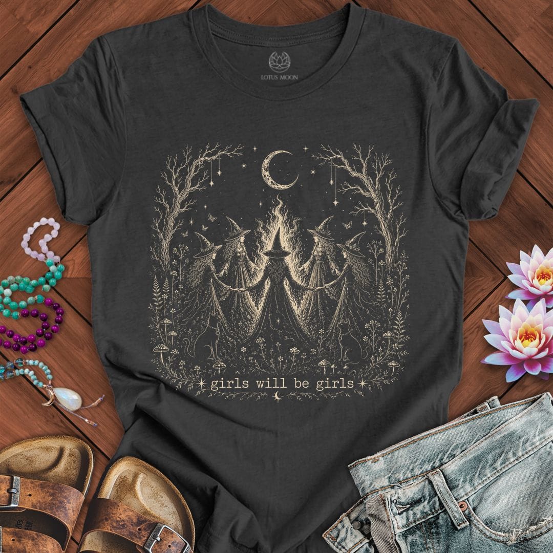 Girls Will Be Girls Tee Dark Grey Heather