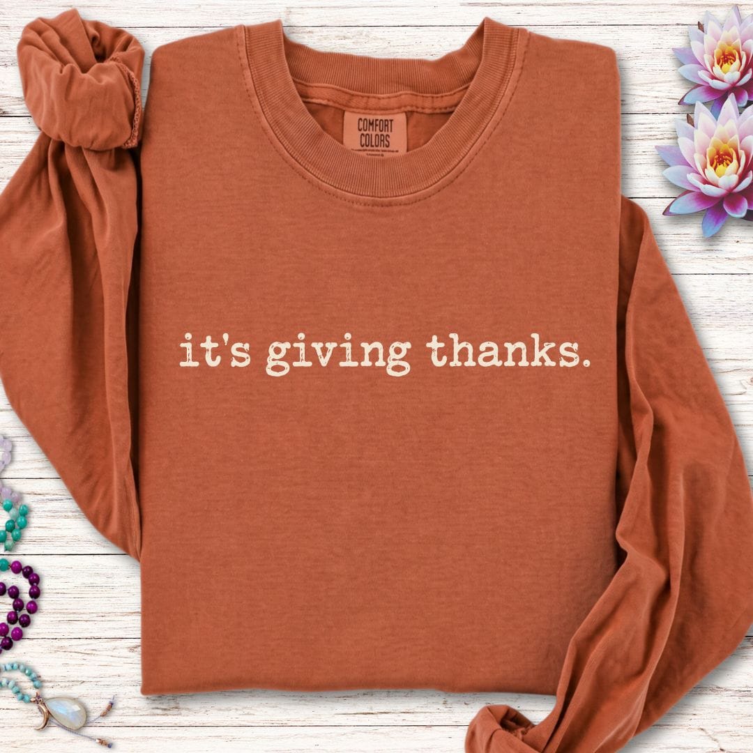 Giving Thanks Long Sleeve Tee Yam