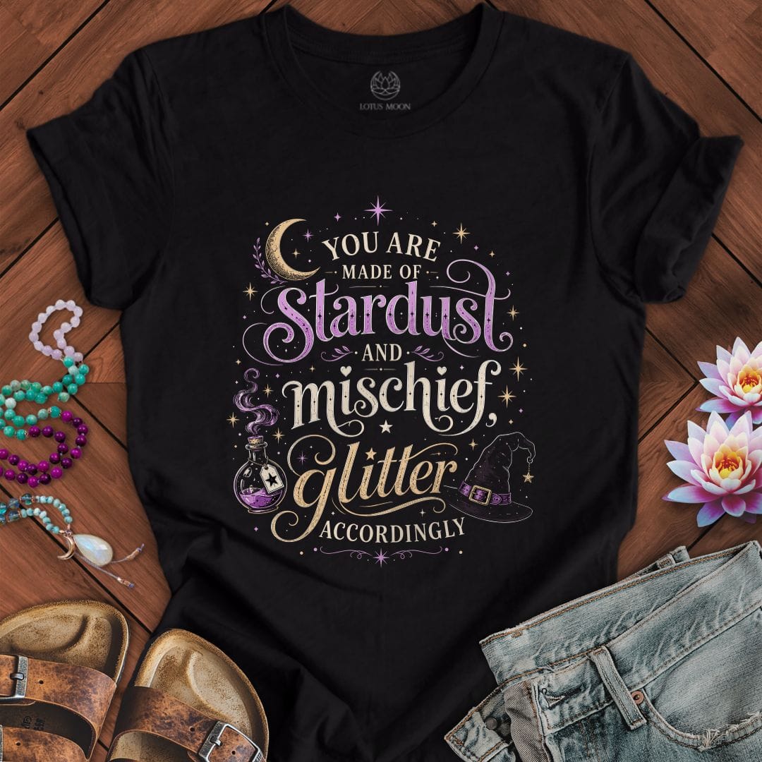 Glitter Accordingly Tee Black