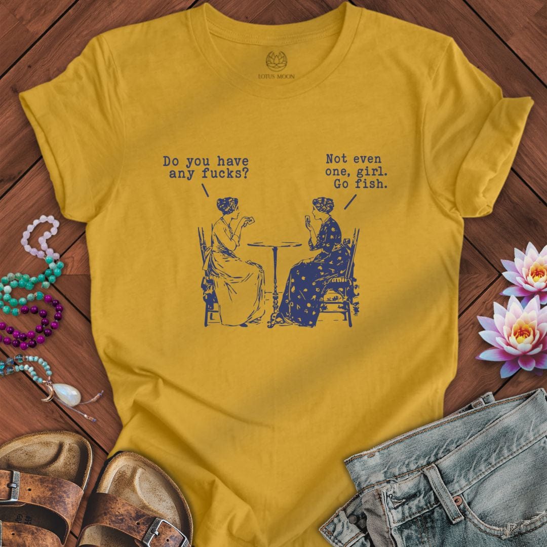 Go Fish Tee Heather Mustard