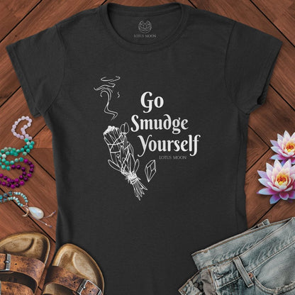 Go Smudge Yourself Fitted Tee Black