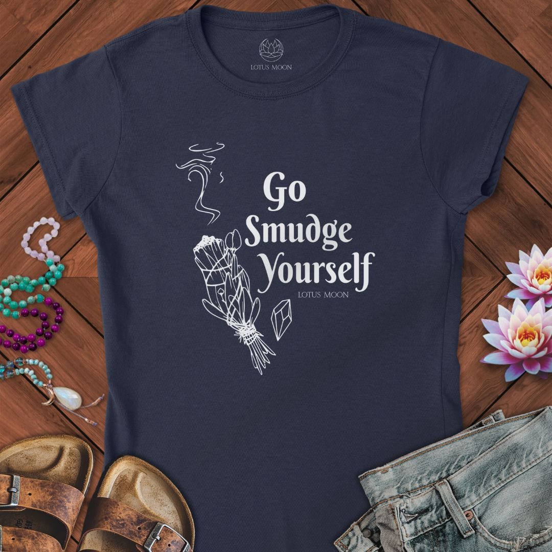 Go Smudge Yourself Fitted Tee Navy