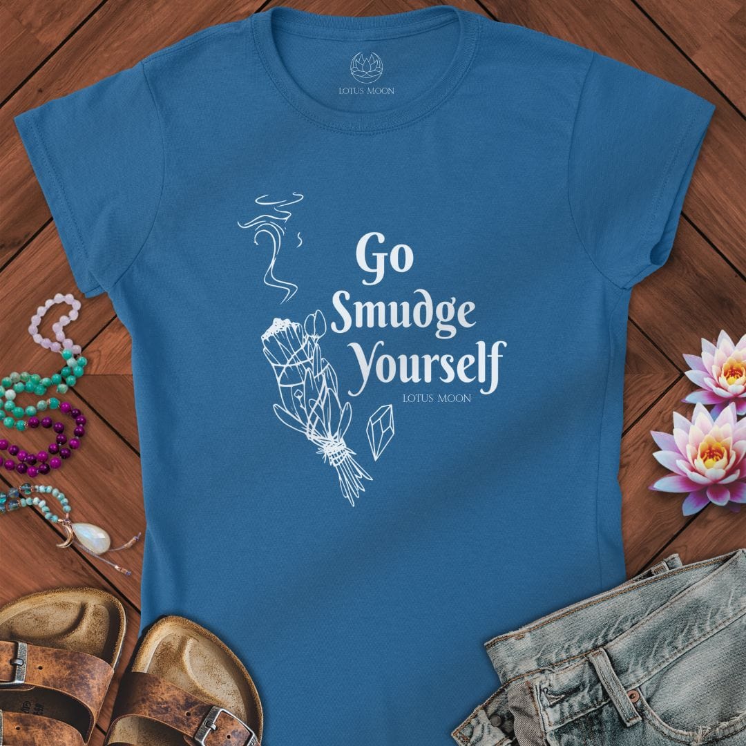 Go Smudge Yourself Fitted Tee Royal