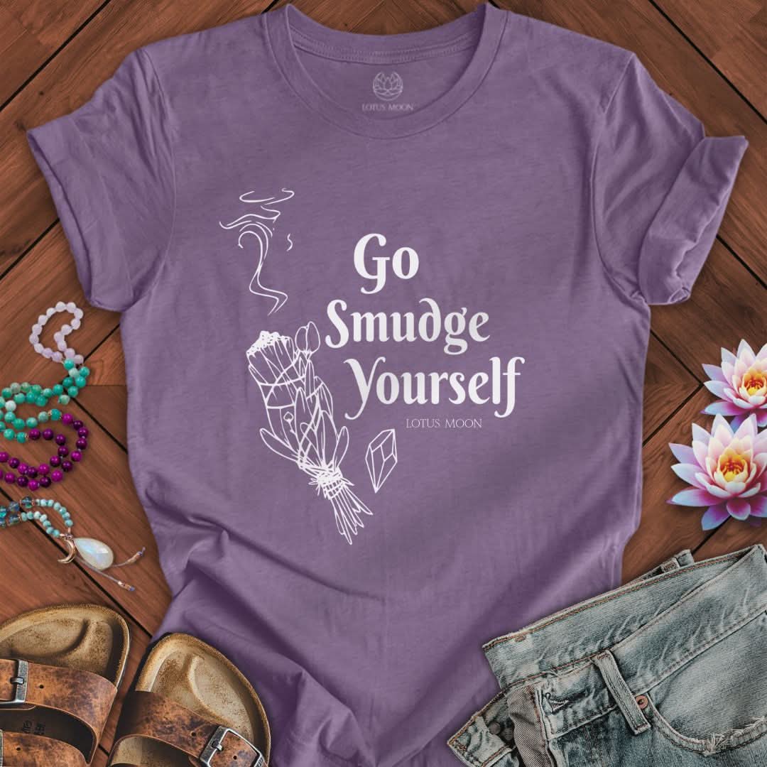 Go Smudge Yourself Tee Heather Purple
