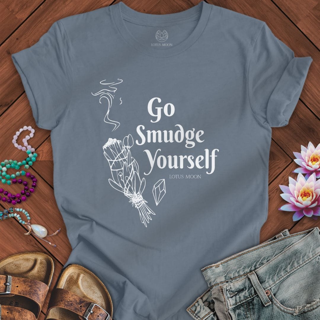 Go Smudge Yourself Tee Steel Blue