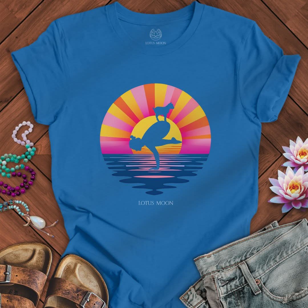 Goat Sunset Tee Columbia Blue