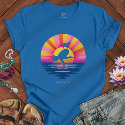 Goat Sunset Tee Columbia Blue