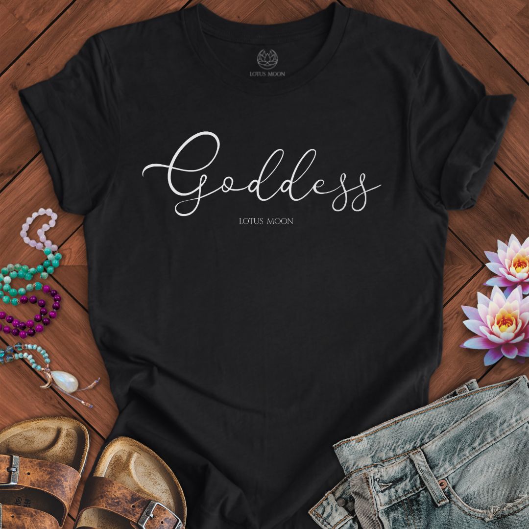 Goddess Tee Solid Black Blend