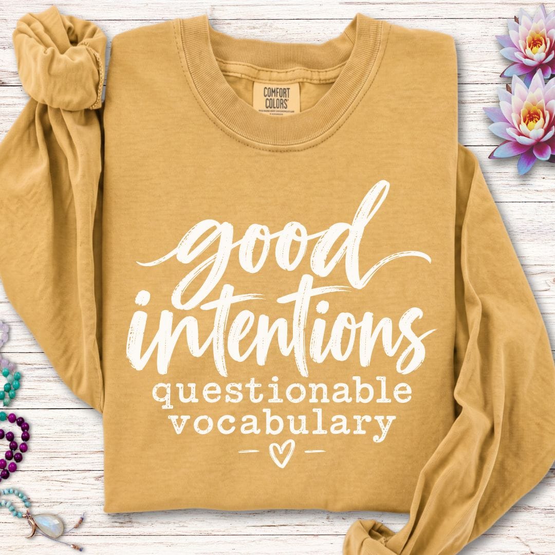 Good Intentions Long Sleeve Tee Mustard