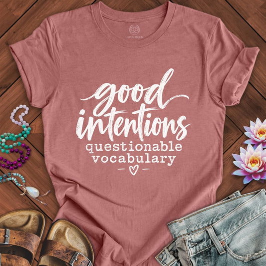 Good Intentions Tee Heather Mauve
