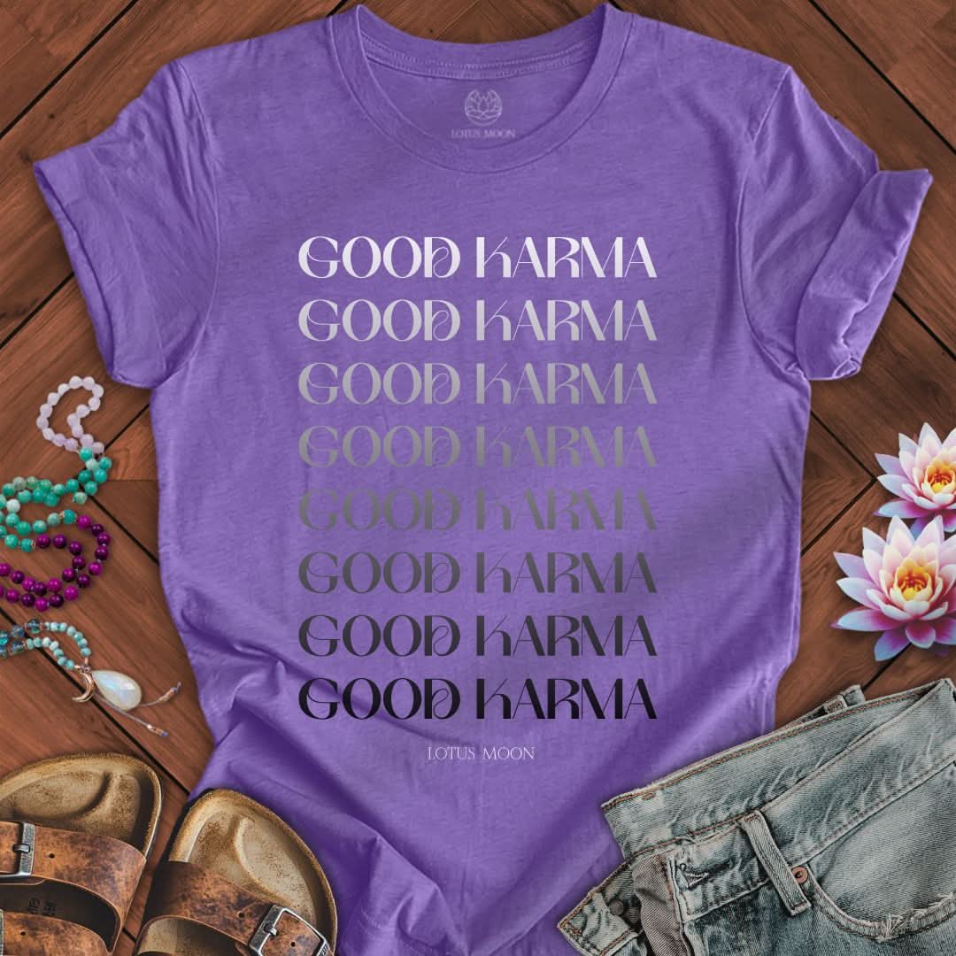Good Karma Tee Heather Team Purple