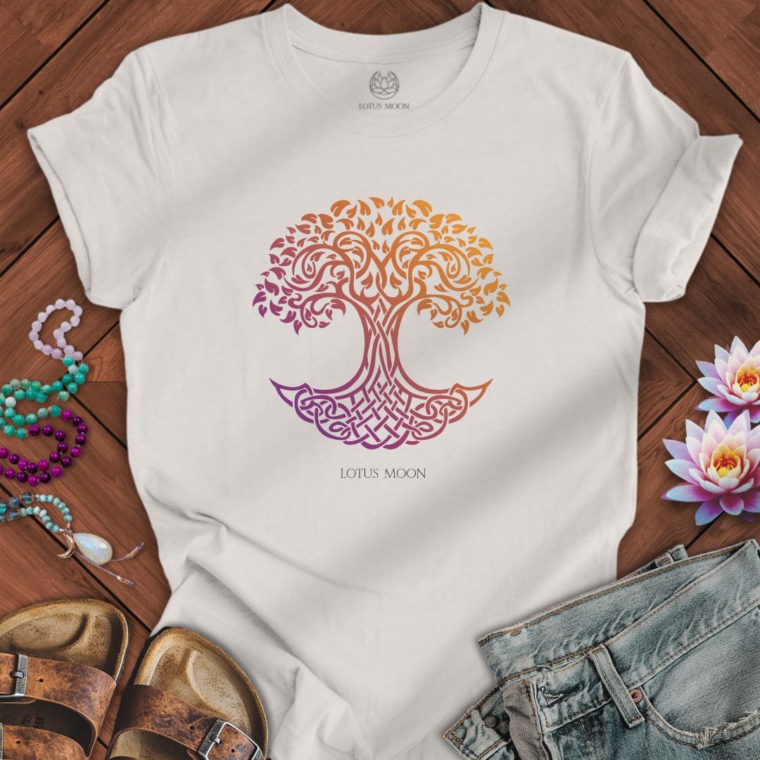 Gradient Tree of Life Tee Vintage White