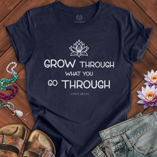 Growth Tee Heather Midnight Navy