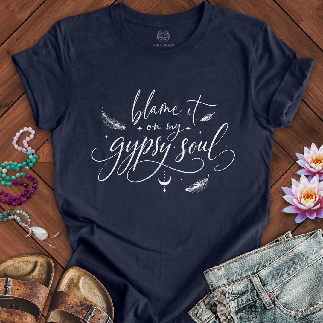 Printify T-Shirt Gypsy Soul Tee Heather Midnight Navy / S